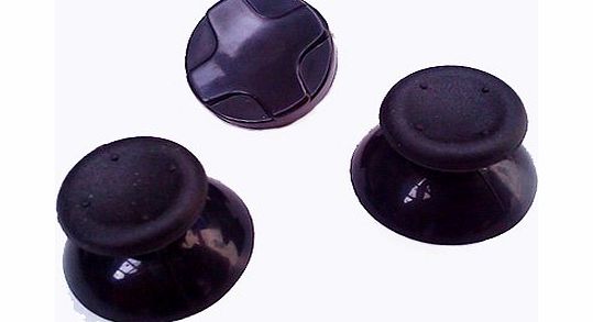 ConsolesandGadgets.co.uk Xbox 360 Black Controller Replacement Thumb Sticks (Joysticks  Thumbstick)   D Pad by CandG