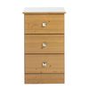 Toscana 3 Drawer Bedside Table