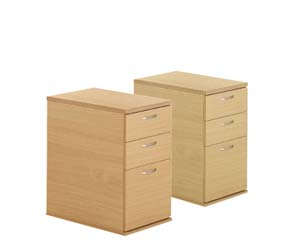 Contemporary desk high pedestals