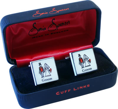 contemporary Groom Wedding Cufflinks