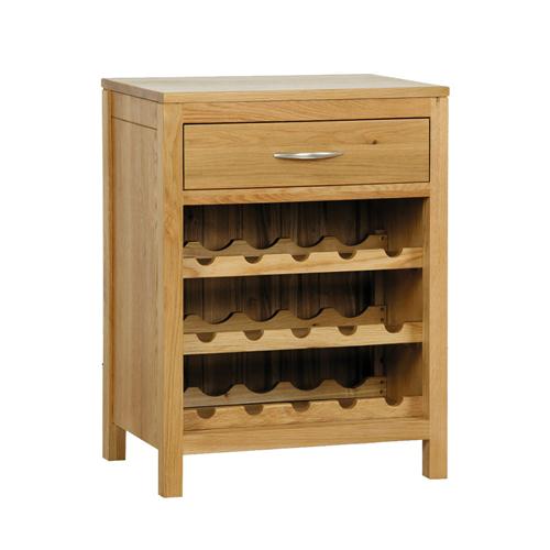 Contemporary Oak Wine Rack 380.012