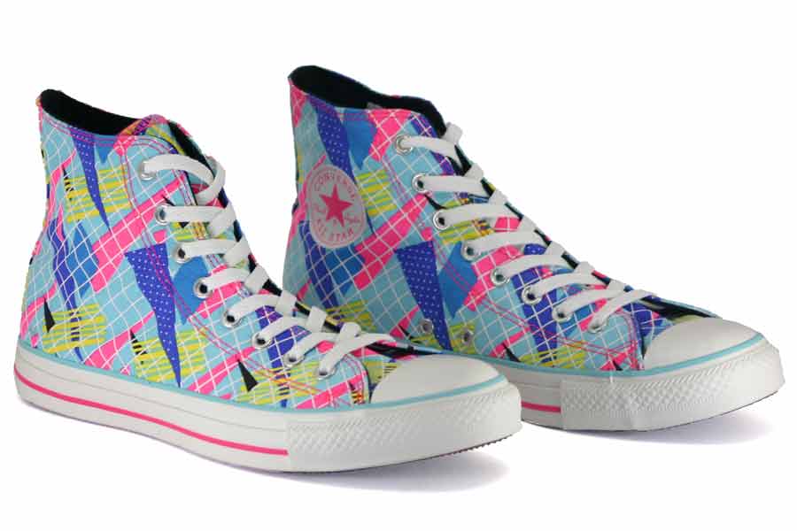 - All Star - Print Hi - Blue / Pink