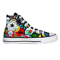 converse All Star Hi Print - Black/Blue/Multi