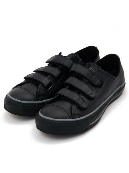 Converse Black All Star Ox 3-Strap Metal Trainer