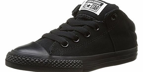 Boys Chuck Taylor All Star Junior Axel CVS Mid Trainers 384330 8 Noir 1 UK, 33 EU