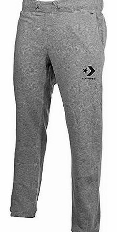 Converse  Star Chevron Mens Cuffed Fleece Tracksuit Pant Grey, M