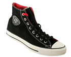 Converse CT Ramones HI Black/White Canvas Trainers