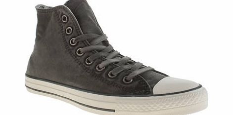 Converse Dark Grey Better Wash Hi Trainers