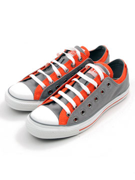 Grey/Orange Double Upper Ox Trainer