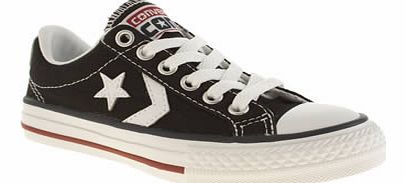 kids converse black  white star player oxford