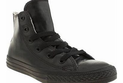 kids converse black all star rubber hi unisex