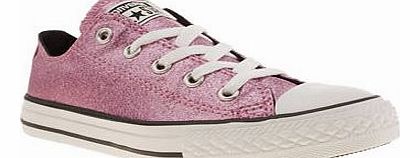 kids converse pink all star glitter oxford