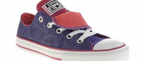 kids converse purple all star shine double