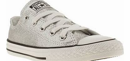 kids converse silver all star glitter ox girls