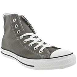 Converse Male All Star Hi Stars N Bars Fabric Upper in Grey