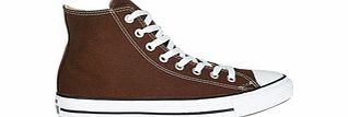 Mens brown canvas hi-tops