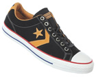 Converse Star Player EV OX Black/Gold Suede