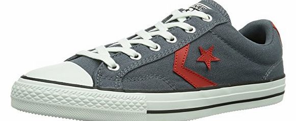 Converse Unisex-Adult Star Player Adulte CVS OX Trainers 382750 12 Gris/Orange 9.5 UK, 43 EU