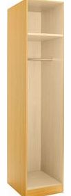 Maple Effect Single Combi Wardrobe