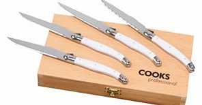 - Steak Knife Set in White