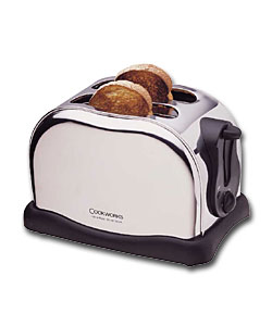 Cookworks Stainless Steel 2 Slice Toaster