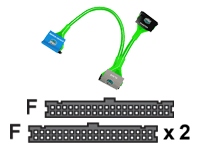 Coolermaster Cooler Master EMI Shielded Floppy Cable UV Green 45CM