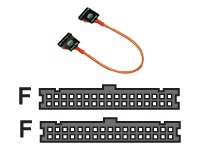 Coolermaster Cooler Master EMI Shielded Floppy Cable UV Orange 45CM