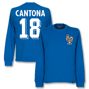 1970s France Home L/S Retro Shirt + Cantona 18
