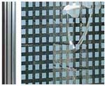 Coram Premier Side Panel 900mm / Polished Silver Frame / Geo Glass