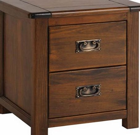 Boston 2 Drawer Bedside Cabinet