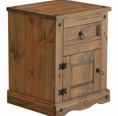 Corona 1 Door 1 Drawer Bedside Cabinet