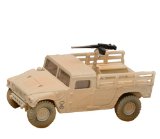 Corgi HMMWV M1097A2 with pedastal mounted .50 caliber machine gun - 1st Marine Recon - USMC - Desert paint