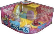 Puppy In My Pocket -Puppy Newborn Playroom Playset