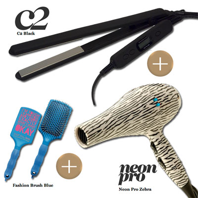 C2 Black & Zebra Dryer Giftset