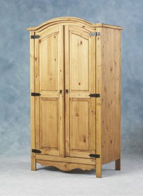 CORONA 2 DOOR PINE WARDROBE