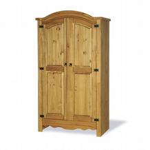 corona Pine Wardrobe - Arched