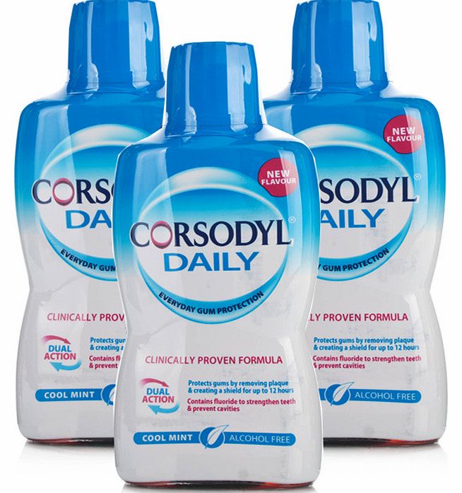 Corsodyl Daily Cool Mint Alcohol Free Mouthwash