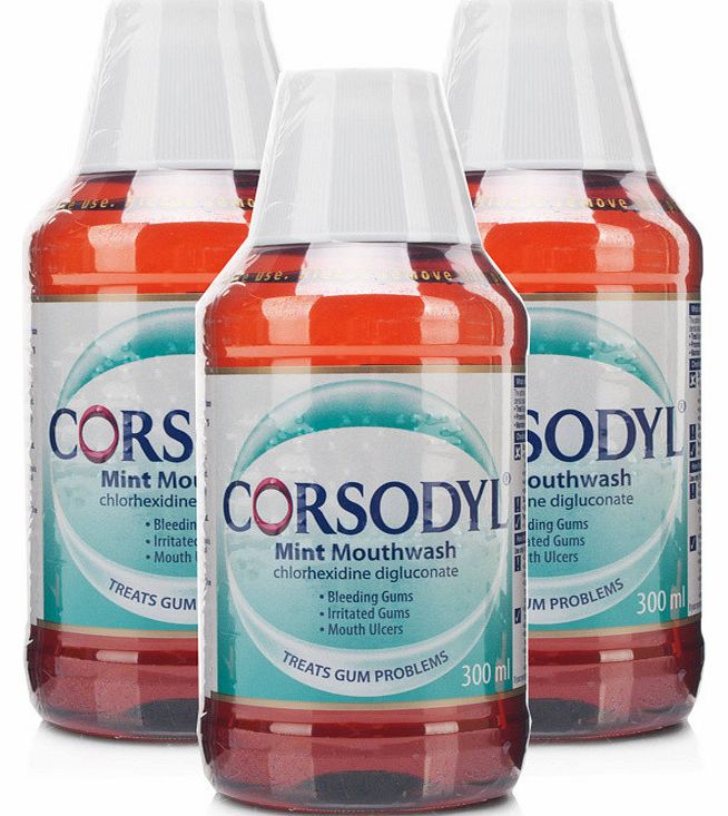 Corsodyl Mouthwash Mint Triple Pack