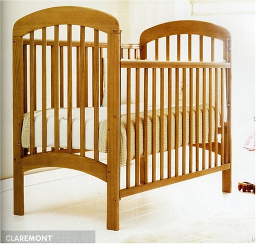 Claremont Baby Cot with Foam Mattress in Oak