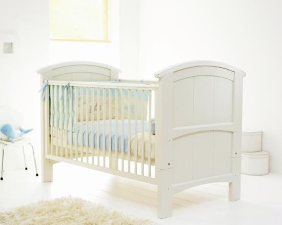 Cream Hogarth Cot Bed with mattress