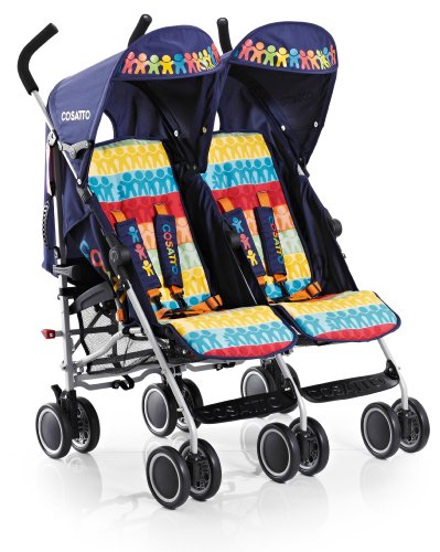 Ditto Twin Stroller (Random Rainbow)