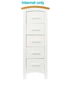 Hogarth Tallboy -White and Oak