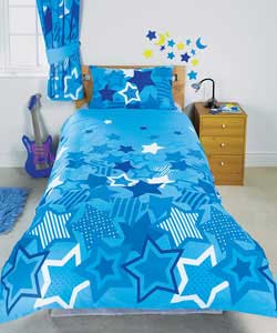 Cosmo Blue Single Duvet Set