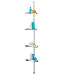 Cosmopolitan Shower Organiser Storage Pole - Chrome