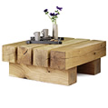 Oak Beam Coffee Table - 4 beam