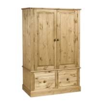 cotswold wide 2 door 2 drawer wardrobe