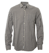 Beige Check Long Sleeve Shirt