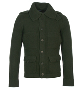 Dark Green Full Button Fastening