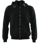 Faded Dark Navy Full Zip Hooded