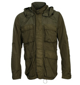 Khaki Hooded Jacket